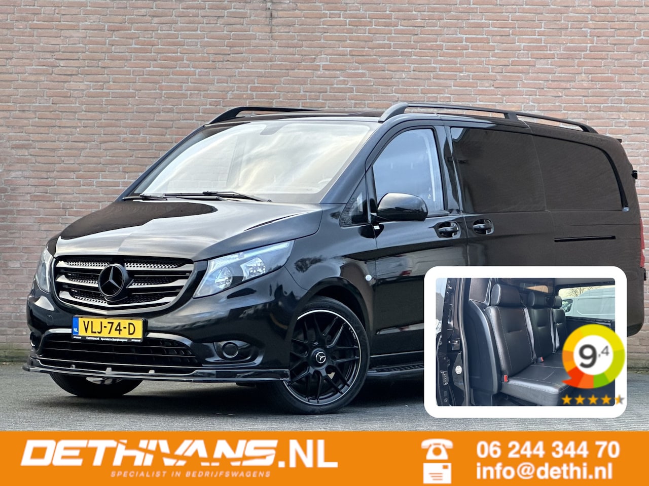 Mercedes-Benz Vito - 116CDI 164PK Extra Lang Dubbelcabine 6-pers. / Euro6 - AutoWereld.nl