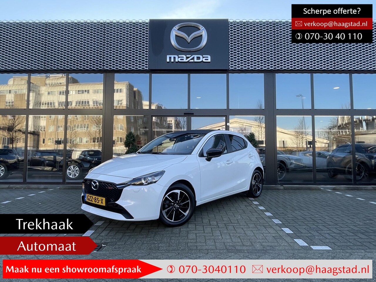 Mazda 2 - 1.5 SkyActiv-G 90 Homura Aka Meest complete Mazda2 Automaat! / Veel accessoires / Nieuwpri - AutoWereld.nl