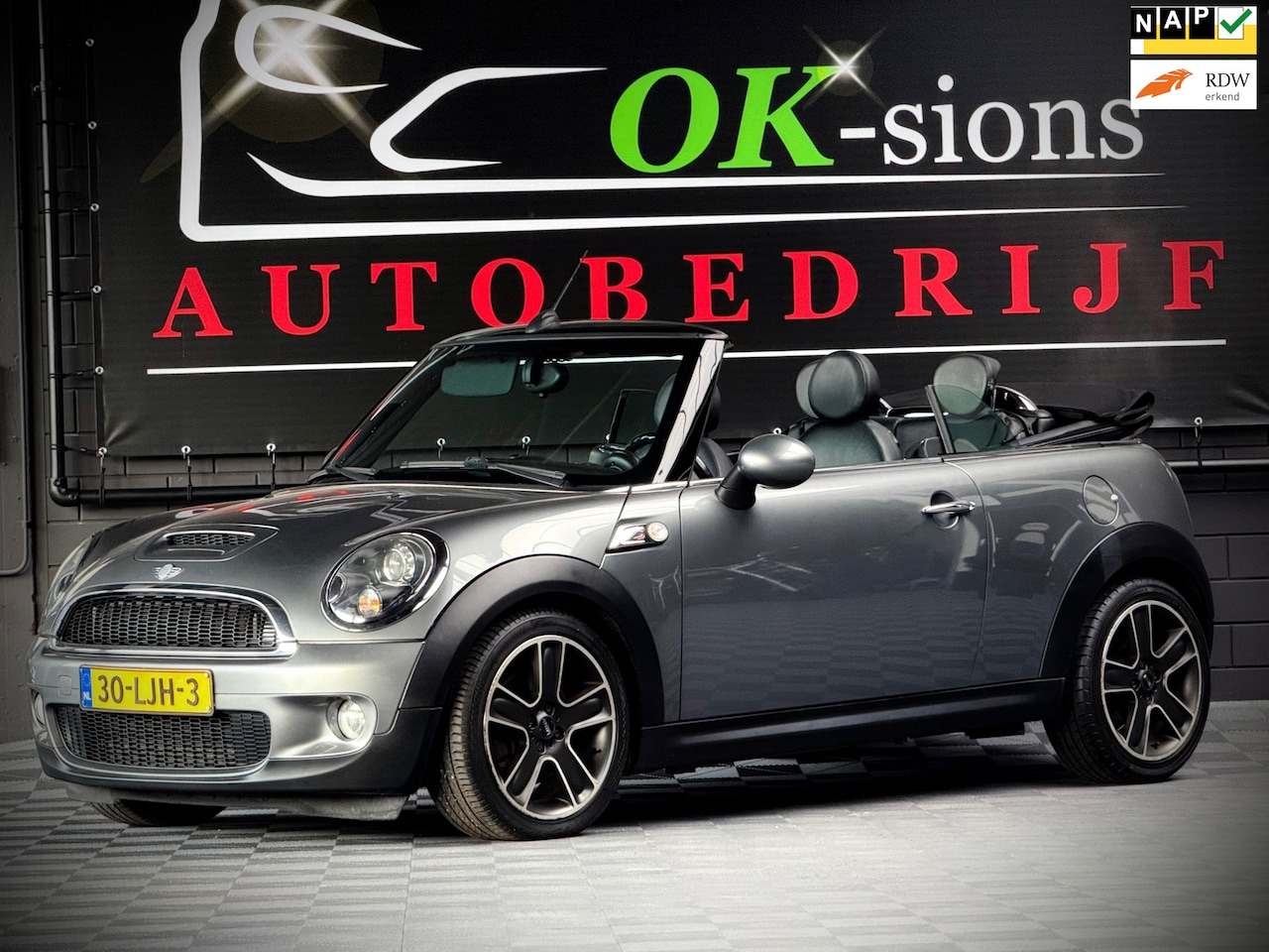 MINI Cabrio - Mini 1.6 Cooper S Chili cabrio/xenon/leder/H&K - AutoWereld.nl