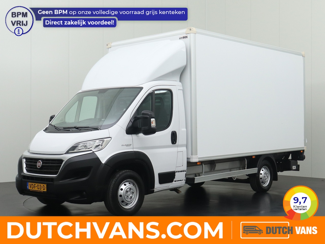 Fiat Ducato - 2.3MultiJet 130PK Bakwagen+Laadklep | Navigatie | Camera | Airco | Cruise - AutoWereld.nl