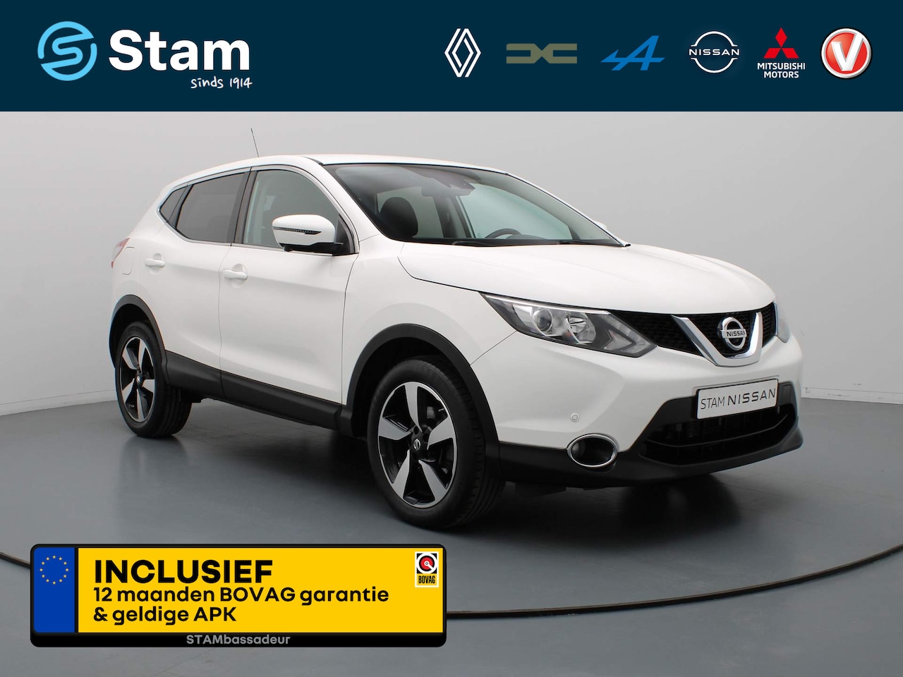 Nissan Qashqai - 116pk N-Connecta AUTOMAAT 360° Camera | Climate | Navi | Parksens. v+a | Stoel-/voorruitve - AutoWereld.nl