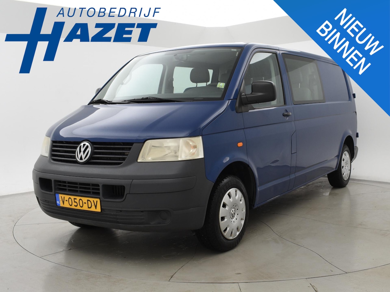 Volkswagen Transporter - 1.9 TDI LANG 340 DUBBEL CABINE *MARGE* + AIRCO | TREKHAAK - AutoWereld.nl