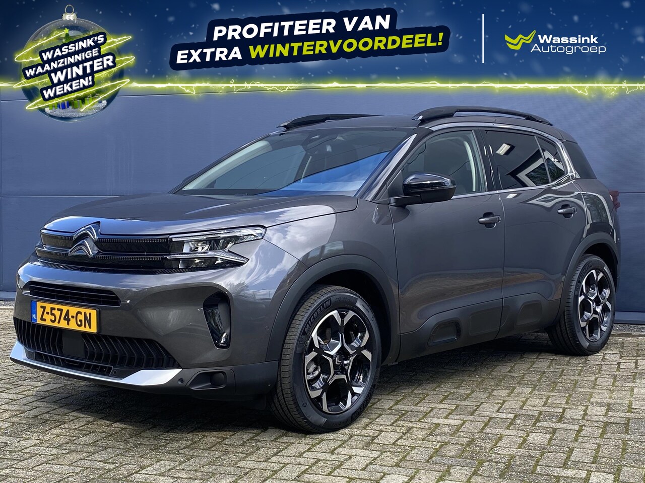 Citroën C5 Aircross - 1.2 Hybrid 136pk e-DCS6 ë-Series | Inhaalsensor | Stoelverwarming | Navigatie | Camera | P - AutoWereld.nl