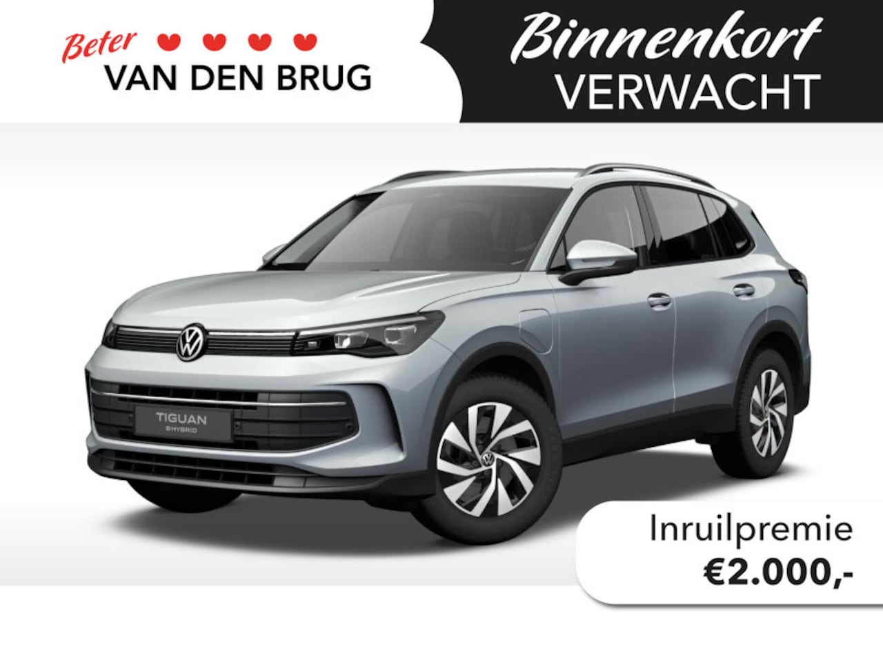 Volkswagen Tiguan - 1.5 eHybrid Life Edition | Navigatie | Trekhaak | Stoelverwarming | - AutoWereld.nl