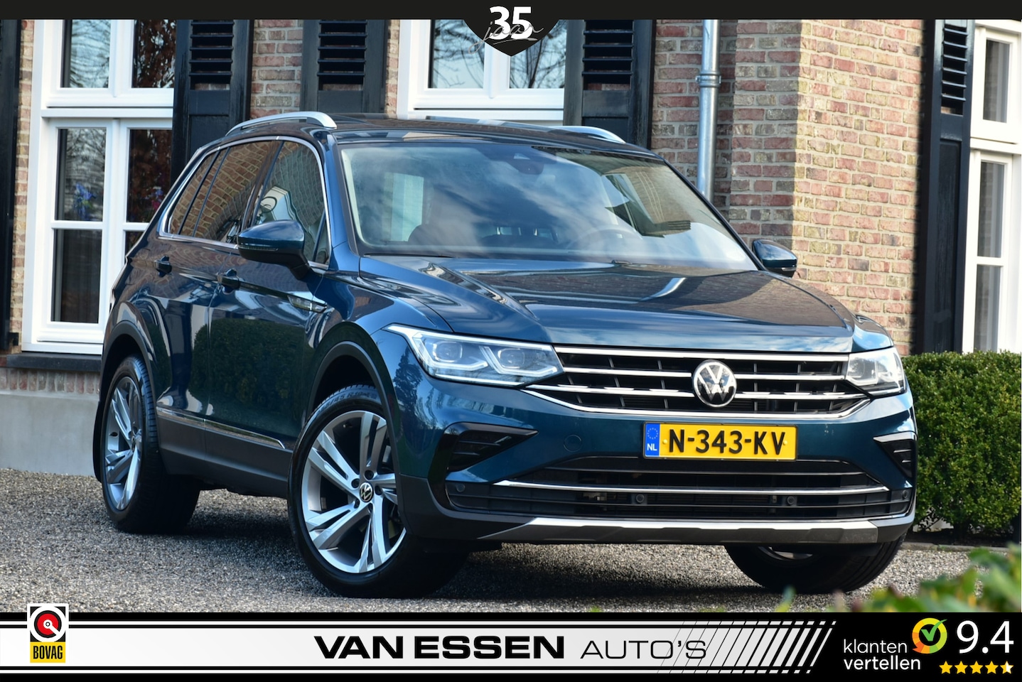 Volkswagen Tiguan - 1.5 TSI Business+ DSG Navigatie Pano Head-Up Camera Trekhaak 19 Inch! - AutoWereld.nl