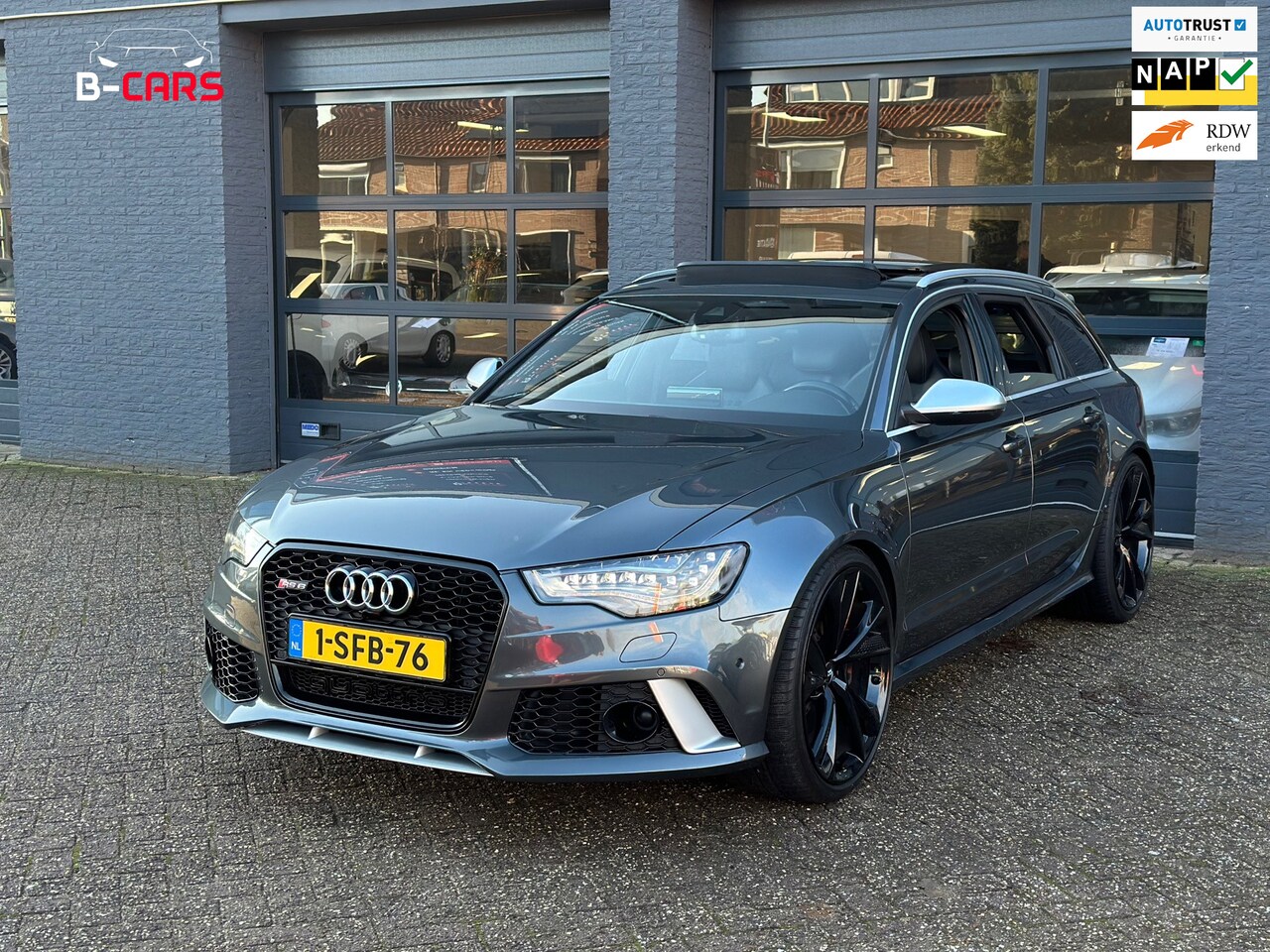 Audi A6 Avant - 4.0 TFSI RS 6 quattro Pro Plus 22INCH|PANO|AUTOPARK|FACELIFT|NAP!! - AutoWereld.nl