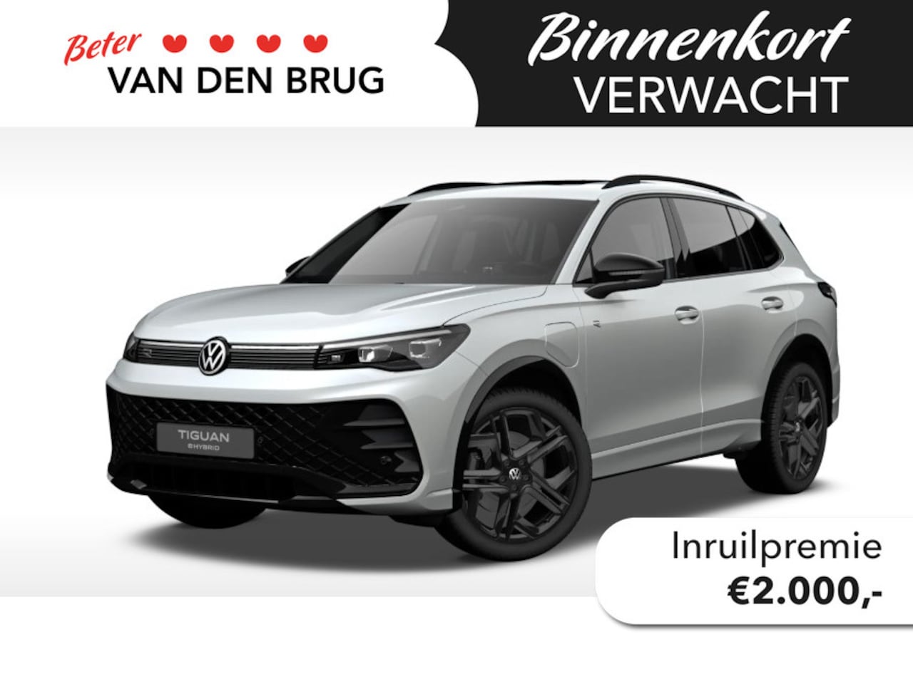 Volkswagen Tiguan - 1.5 eHybrid R-Line Edition | Black style | 360 camera | LED Matrix | Trekhaak | - AutoWereld.nl