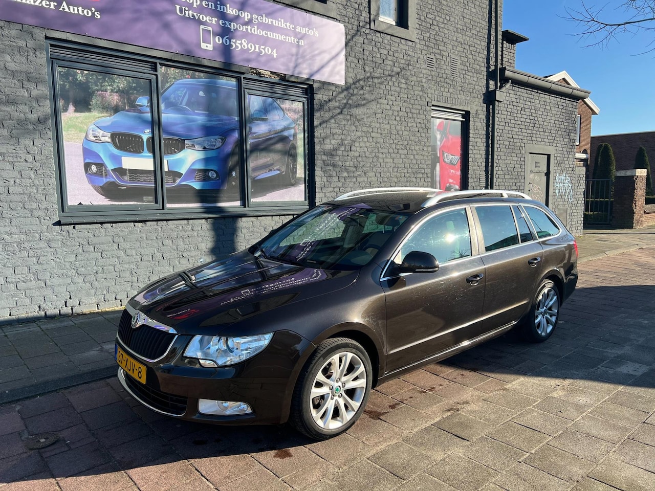 Skoda Superb Combi - 1.8 TSI automaat navi leder nap boekjes - AutoWereld.nl