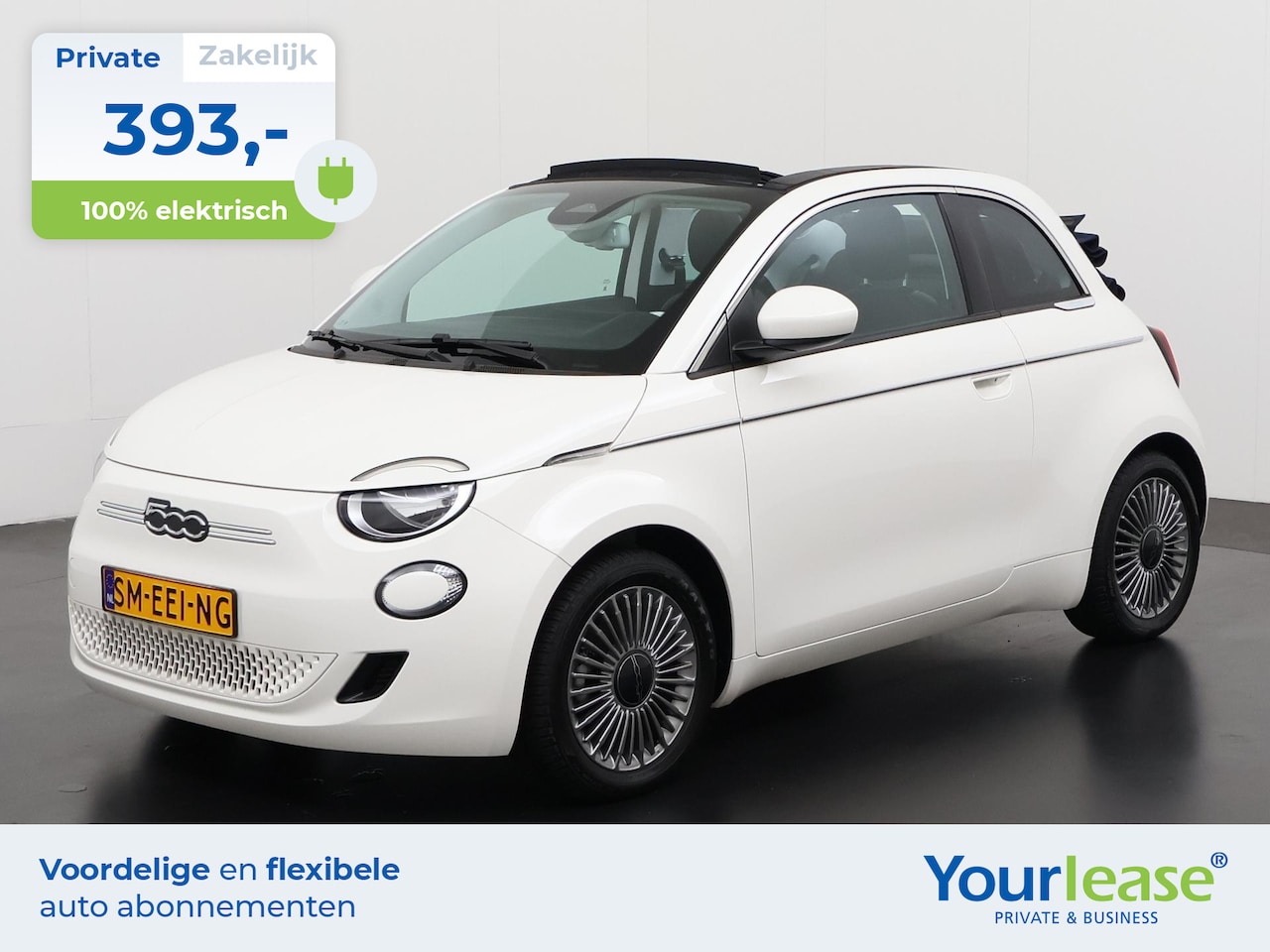 Fiat 500e - Cabrio 42 kWh | All-in 393,- Private Lease | Zondag Open! - AutoWereld.nl