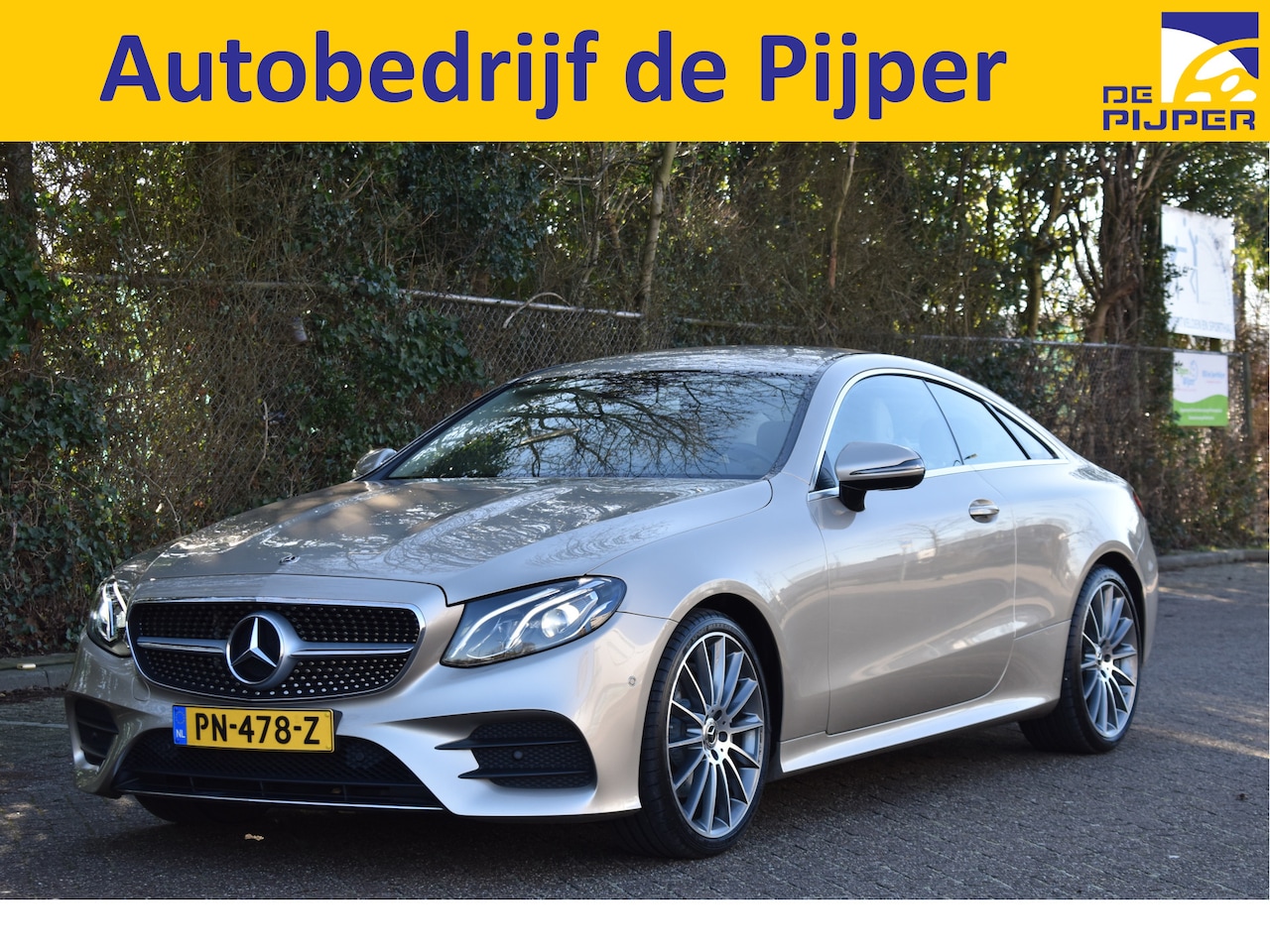 Mercedes-Benz E-klasse Coupé - 200 Business AMG | NL-Auto | Unieke kleurstelling | Burmester | Memorystoelen | Camera | S - AutoWereld.nl