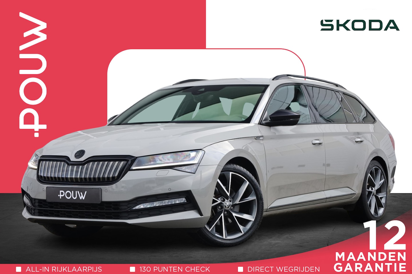 Skoda Superb Combi - 1.4 TSI 218pk iV Sportline Business | SoH 93% | Navigatie | Camera | Memory Stoelen - AutoWereld.nl