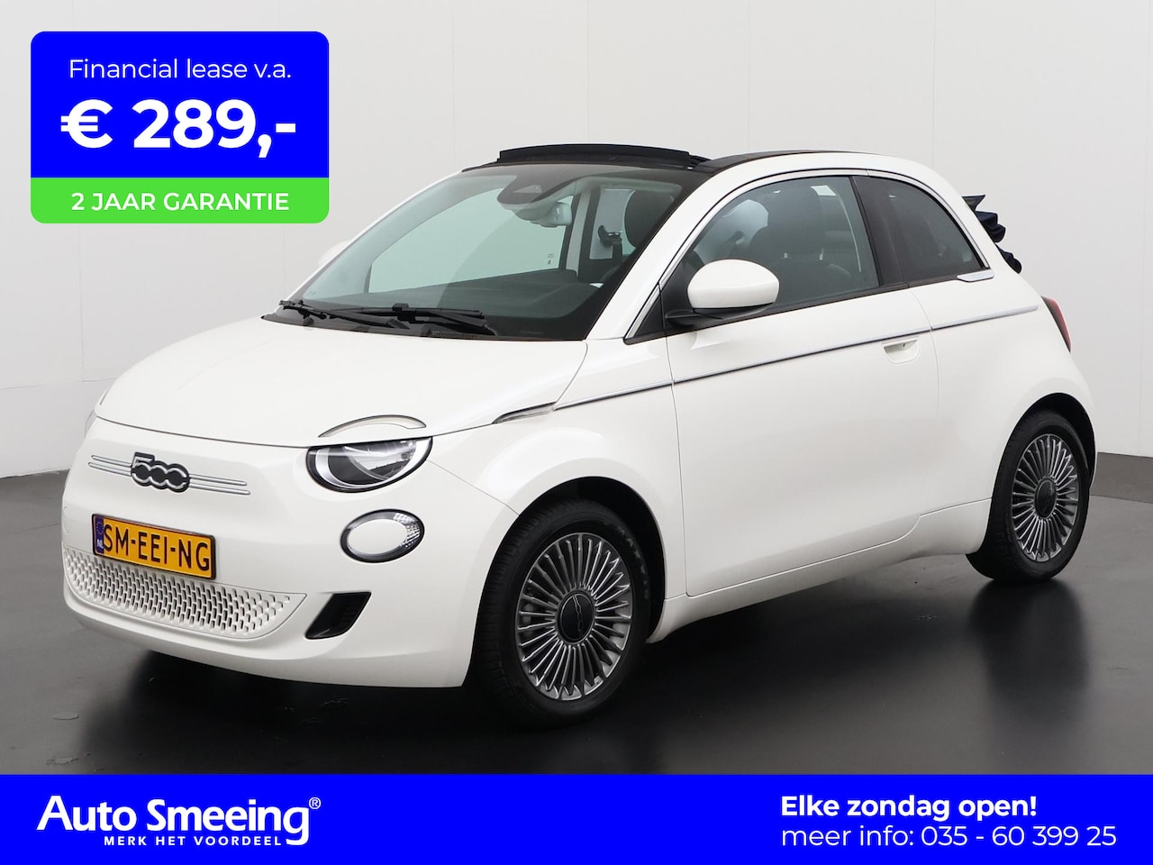 Fiat 500e - Cabrio 42 kWh | Mem Stoel | Virtual Cockpit | Apple Carplay | Zondag Open! - AutoWereld.nl