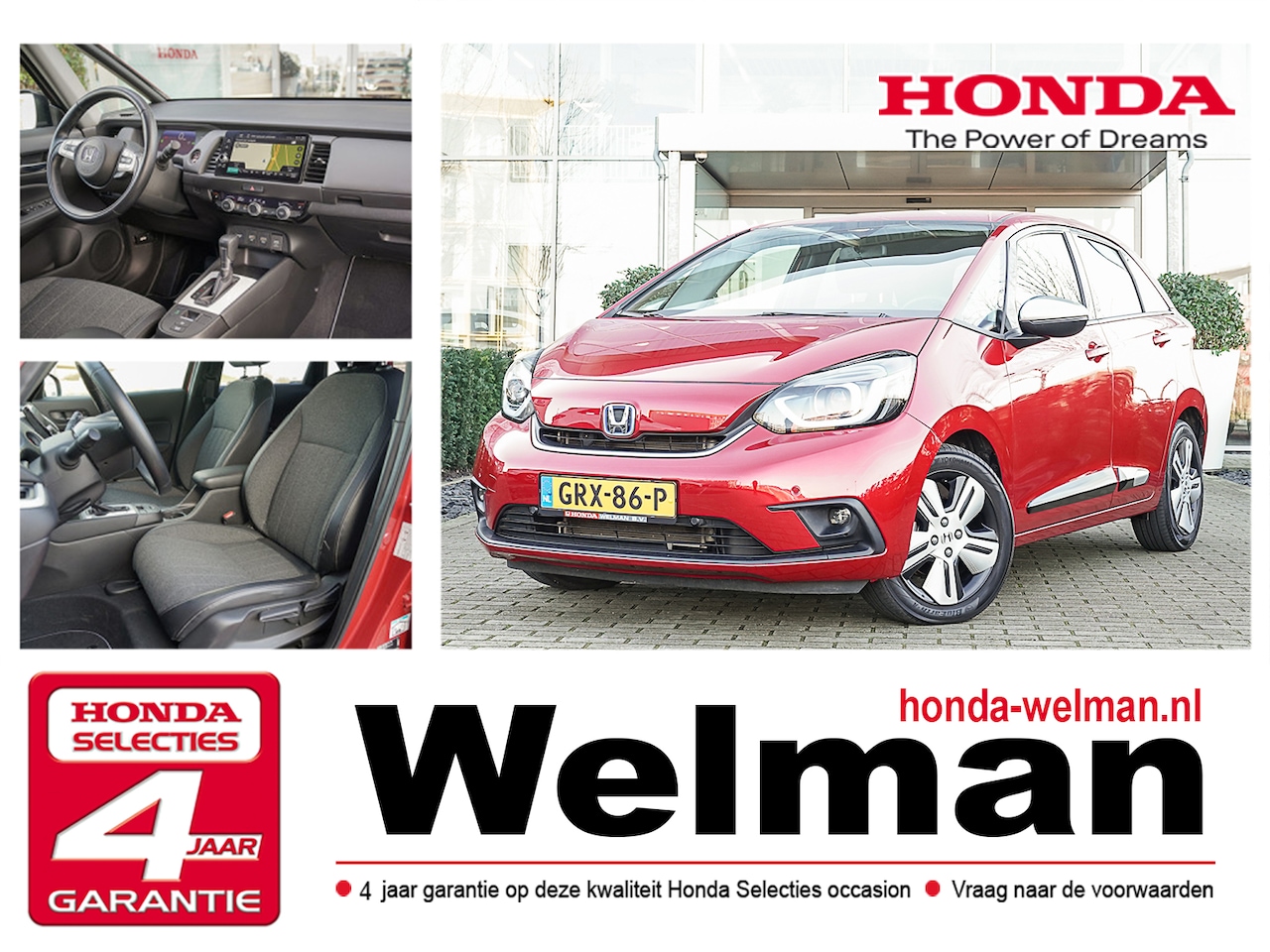 Honda Jazz - 1.5i e:HEV EXECUTIVE - AUTOMAAT - HYBRID - CAMERA - AutoWereld.nl