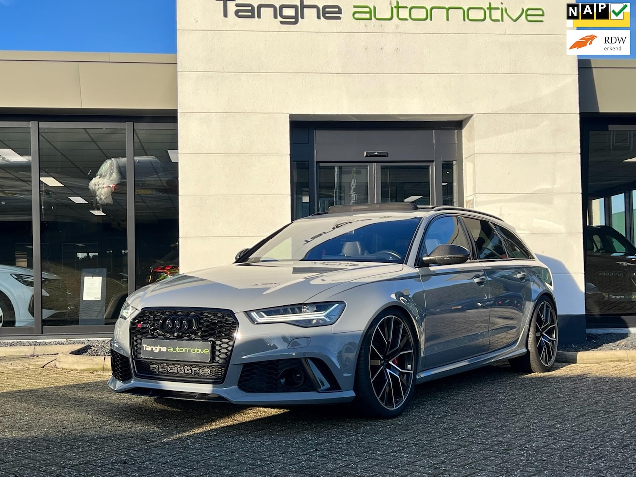 Audi A6 Avant - RS6, Keramisch, B&O Advanced, Akrapovic, Ruitjesleer - AutoWereld.nl