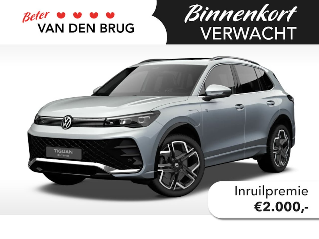 Volkswagen Tiguan - 1.5 eHybrid R-Line Edition | Panoramadak | Trekhaak | Stoelverwarming | LED Matrix | - AutoWereld.nl