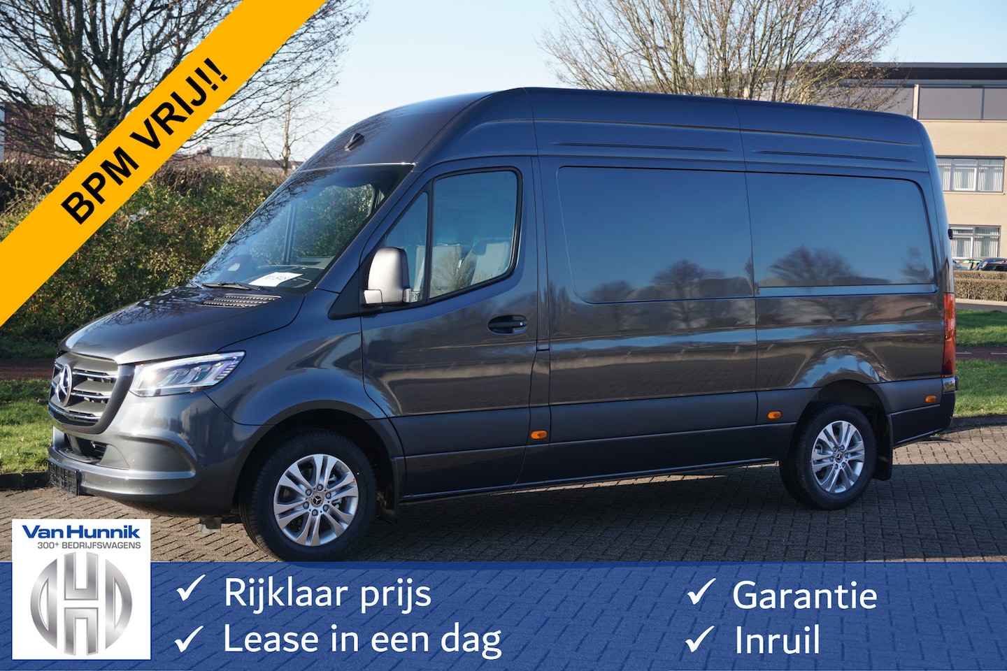 Mercedes-Benz Sprinter - 319CDI Select L2H2 BPM VRIJ 10.25" Mbux, ACC, LED, 17" LM 3.5T Trekhaak!! NR. 848 - AutoWereld.nl