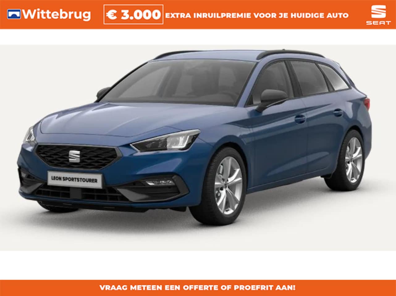 Seat Leon Sportstourer - 1.5 TSI e-Hybrid FR PHEV First Edition 130km Range / Matrix LED / Side-Assist / Verwarmbar - AutoWereld.nl