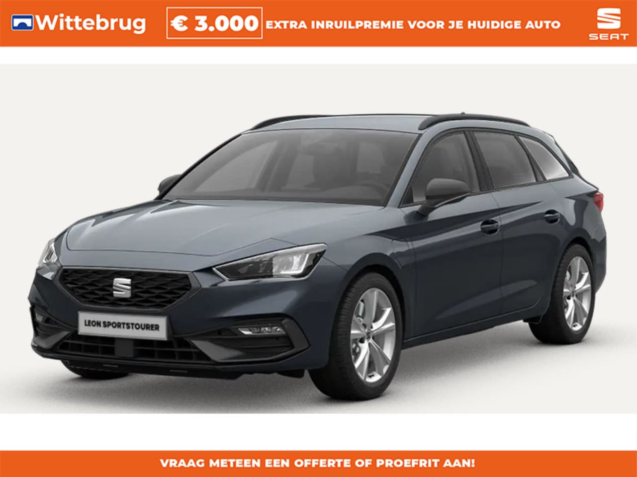 Seat Leon Sportstourer - 1.5 TSI e-Hybrid FR PHEV First Edition Safe & Driving Pack/ 130km Range / Matrix LED / Sid - AutoWereld.nl