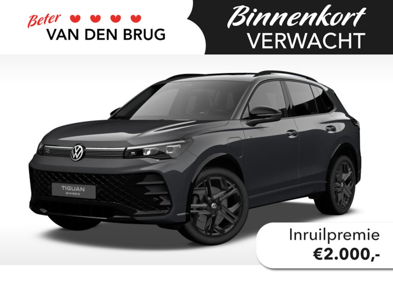 Volkswagen Tiguan - 1.5 eHybrid R-Line Edition | Black style | Trekhaak | Camera | Panoramadak | - AutoWereld.nl