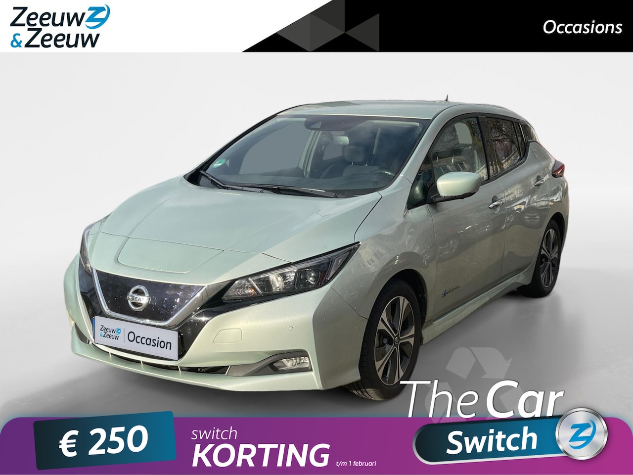 Nissan LEAF - N-Connecta 40 kWh AUTOMAAT NAVI CAMERA PARKEERSENSOREN APPLE CARPLAY ANDROID AUTO CRUISE C - AutoWereld.nl