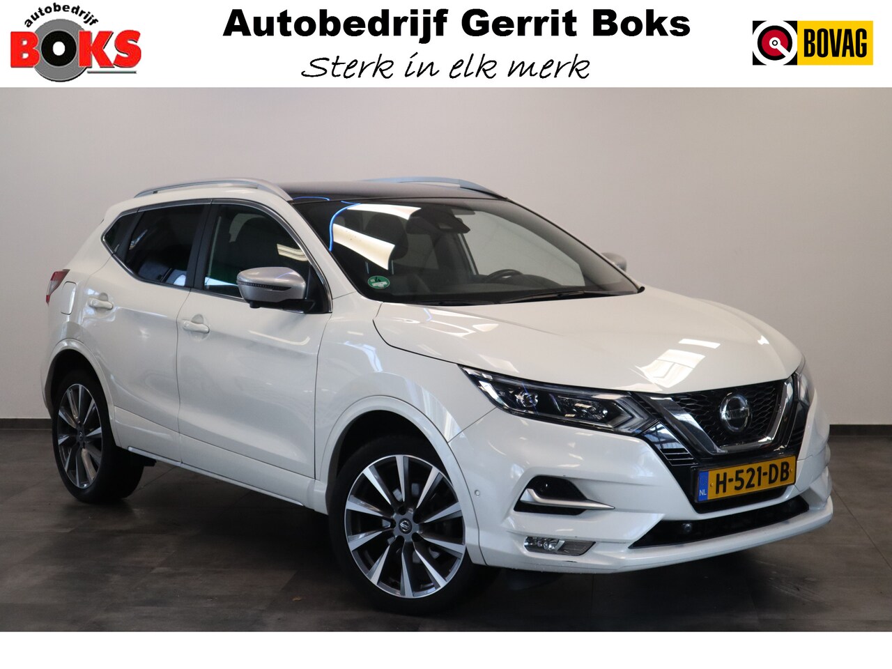 Nissan Qashqai - 1.3 DIG-T Tekna + 160PK Bose Panoramadak Navigatie full Leder Memorie stoelen 360 camera - AutoWereld.nl