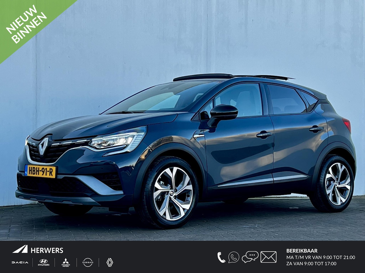 Renault Captur - 1.3 Mild Hybrid 160 R.S. Line Automaat / Schuif-Kanteldak / 1500kg Trekgewicht / Navigatie - AutoWereld.nl