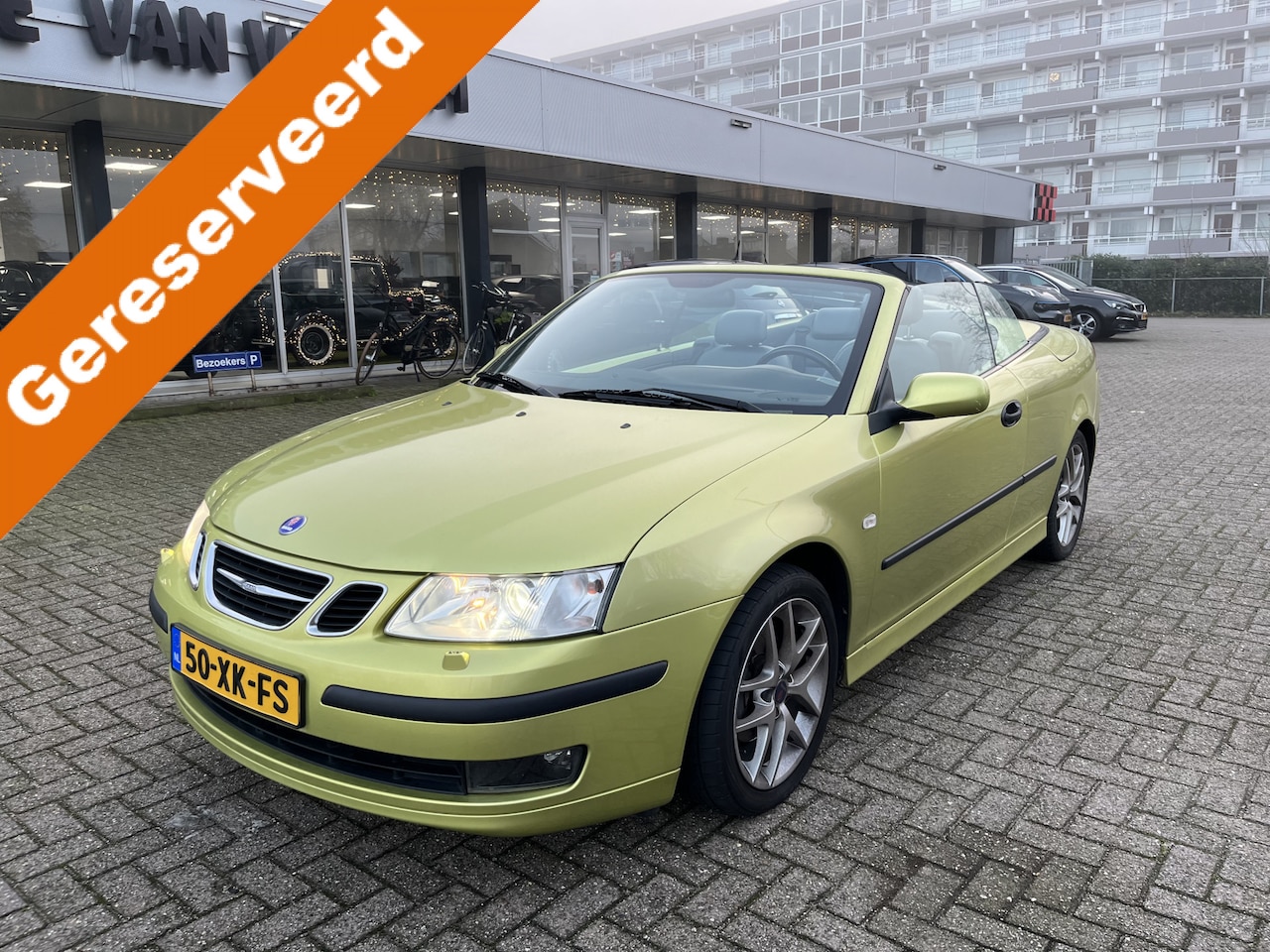 Saab 9-3 Cabrio - 2.0t Vector Automaat 176PK Navi Cruise Klima Leer Pdc Lmv stoelverwarming - AutoWereld.nl