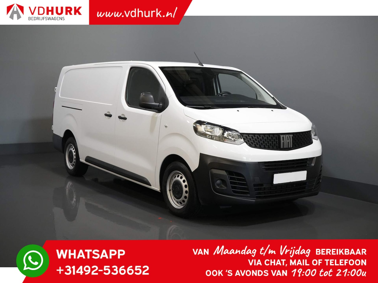 Fiat Scudo - 2.0 MJ 145 pk Aut. L3 Inrichting/ Standkachel/ Stoelverw./ Camera/ Cruise/ Airco/ Trekhaak - AutoWereld.nl