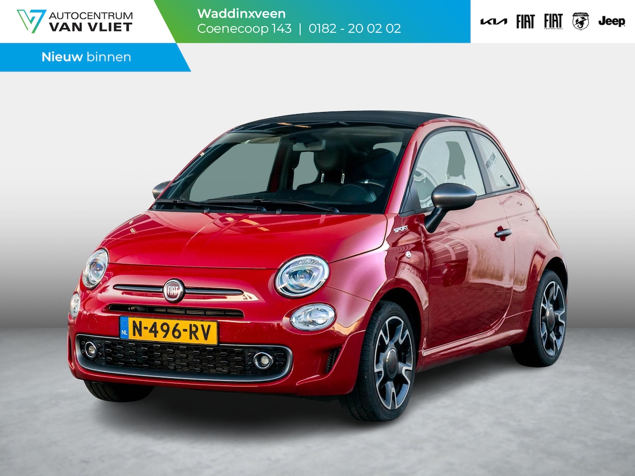 Fiat 500 C - Hybrid Sport | Clima | Cruise | PDC | Beats HiFi | Apple Carplay - AutoWereld.nl