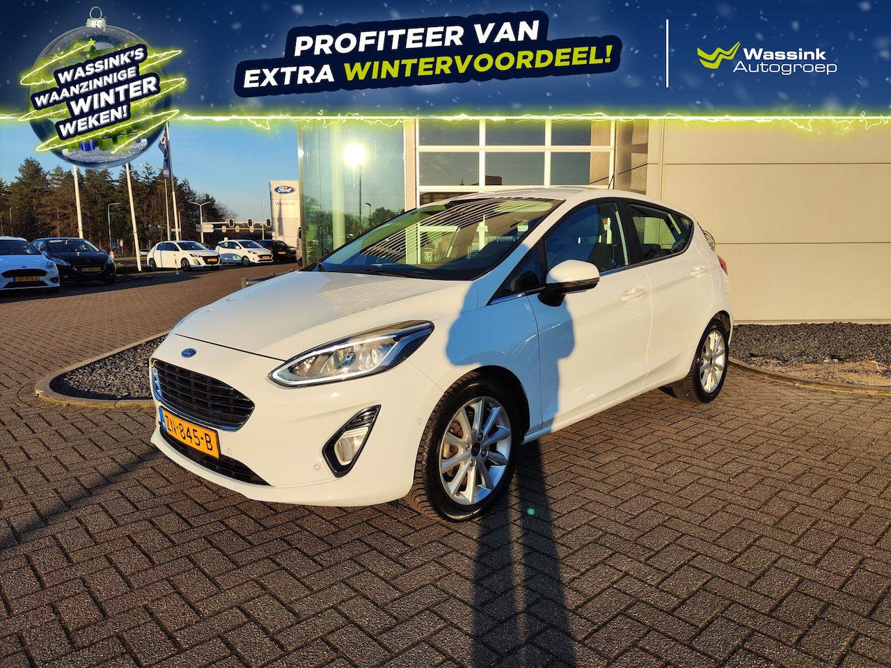 Ford Fiesta - 1.0 EcoBoost 100pk 5dr Titanium | Voorruitverwarming | Adaptive cruise control | Camera - AutoWereld.nl