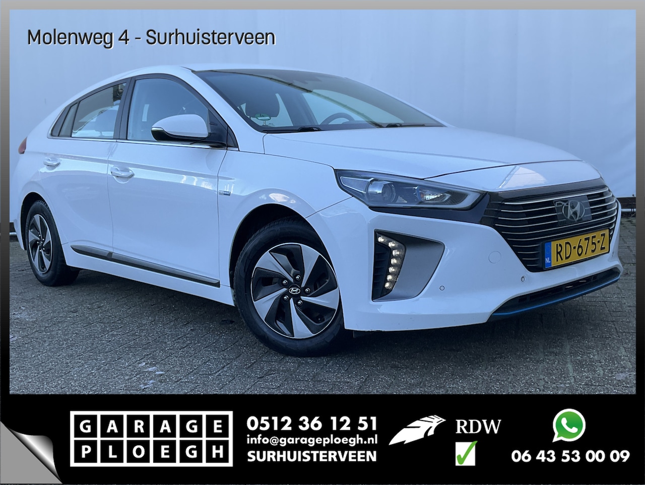 Hyundai IONIQ - 1.6 GDi HEV Automaat Adapt.Cruise Navi Carplay Dab+ - AutoWereld.nl