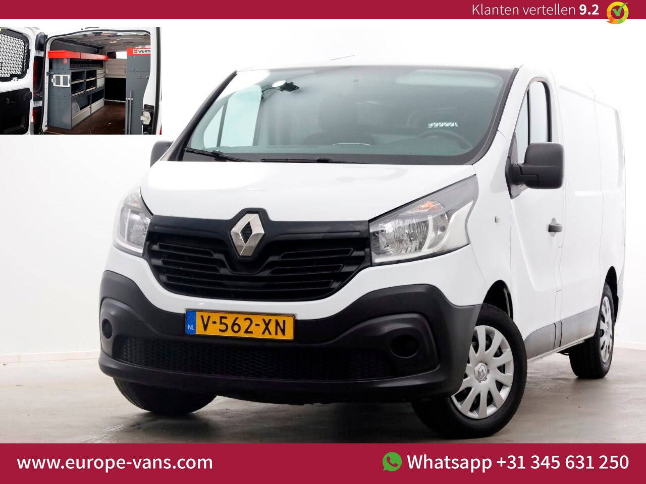 Renault Trafic - 1.6 dCi Euro6 L1H1 Comfort Airco/Navi/Inrichting 04-2019 - AutoWereld.nl