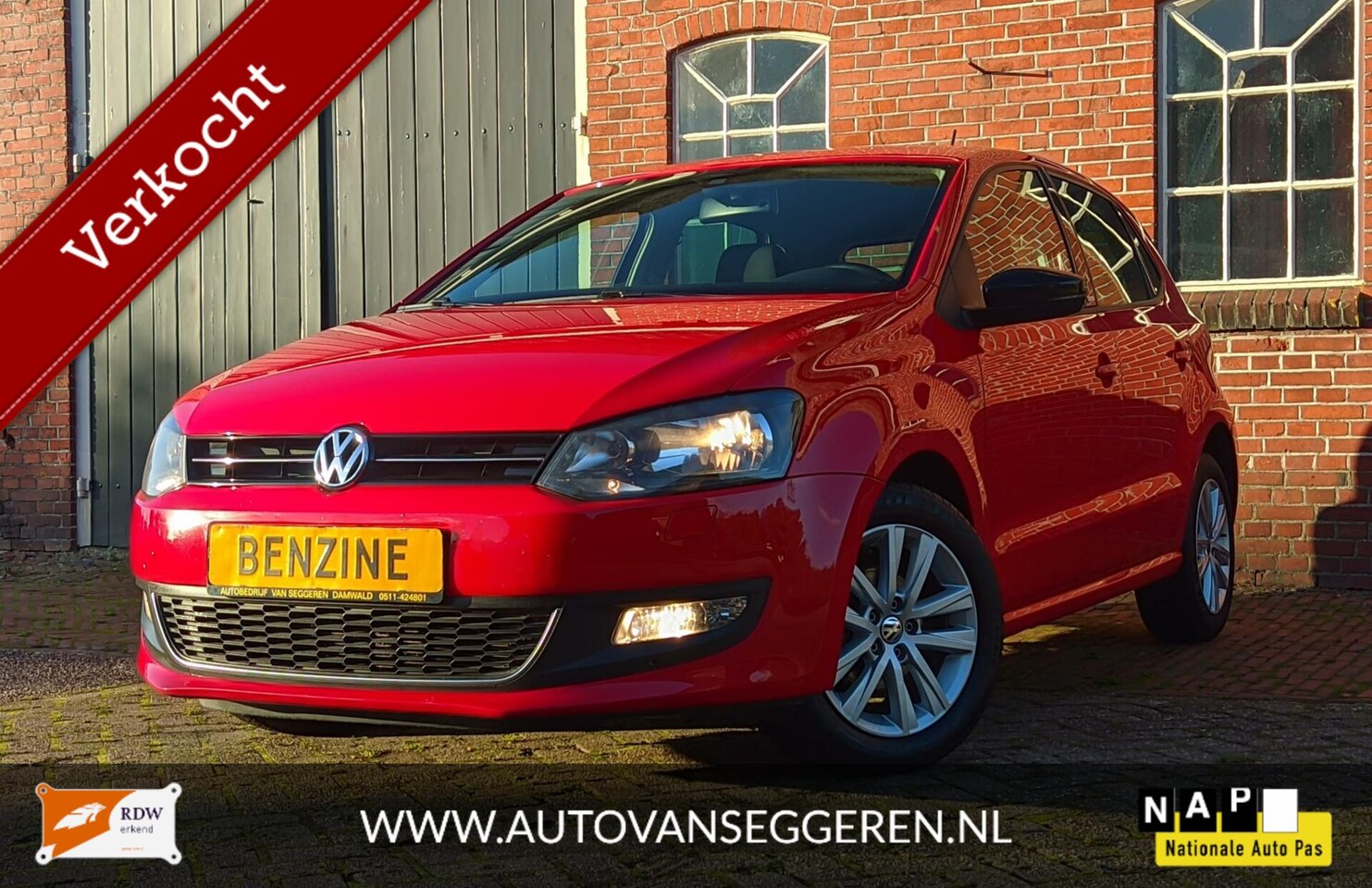 Volkswagen Polo - 1.2 12v cruise/stoelverw/clima/garantie - AutoWereld.nl