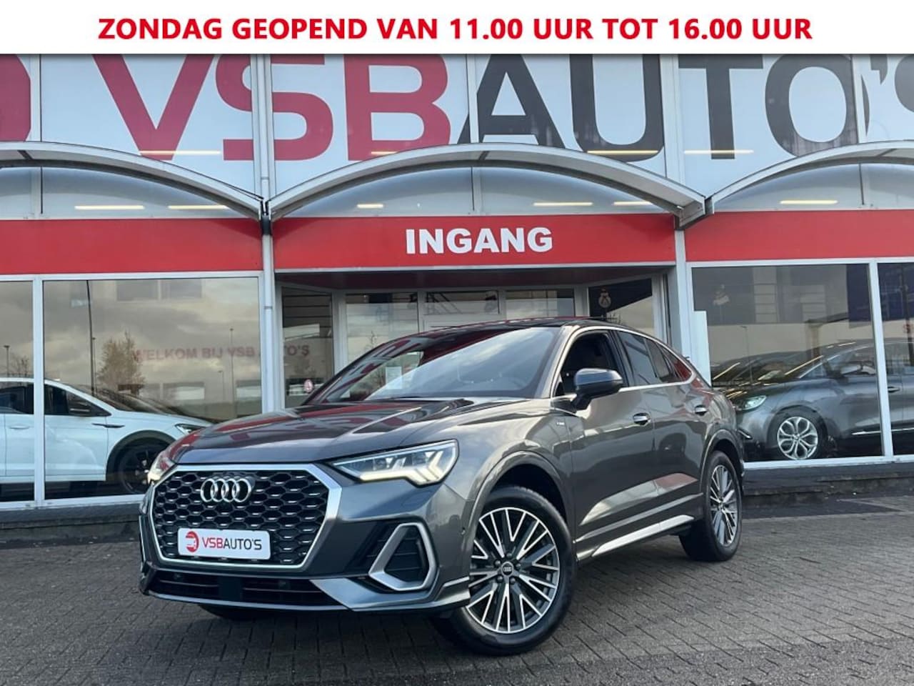 Audi Q3 Sportback - 35 TFSI AUT. S-LINE LEER NAVI PANO-DAK CAMERA CARPLAY AIRCO PDC - AutoWereld.nl