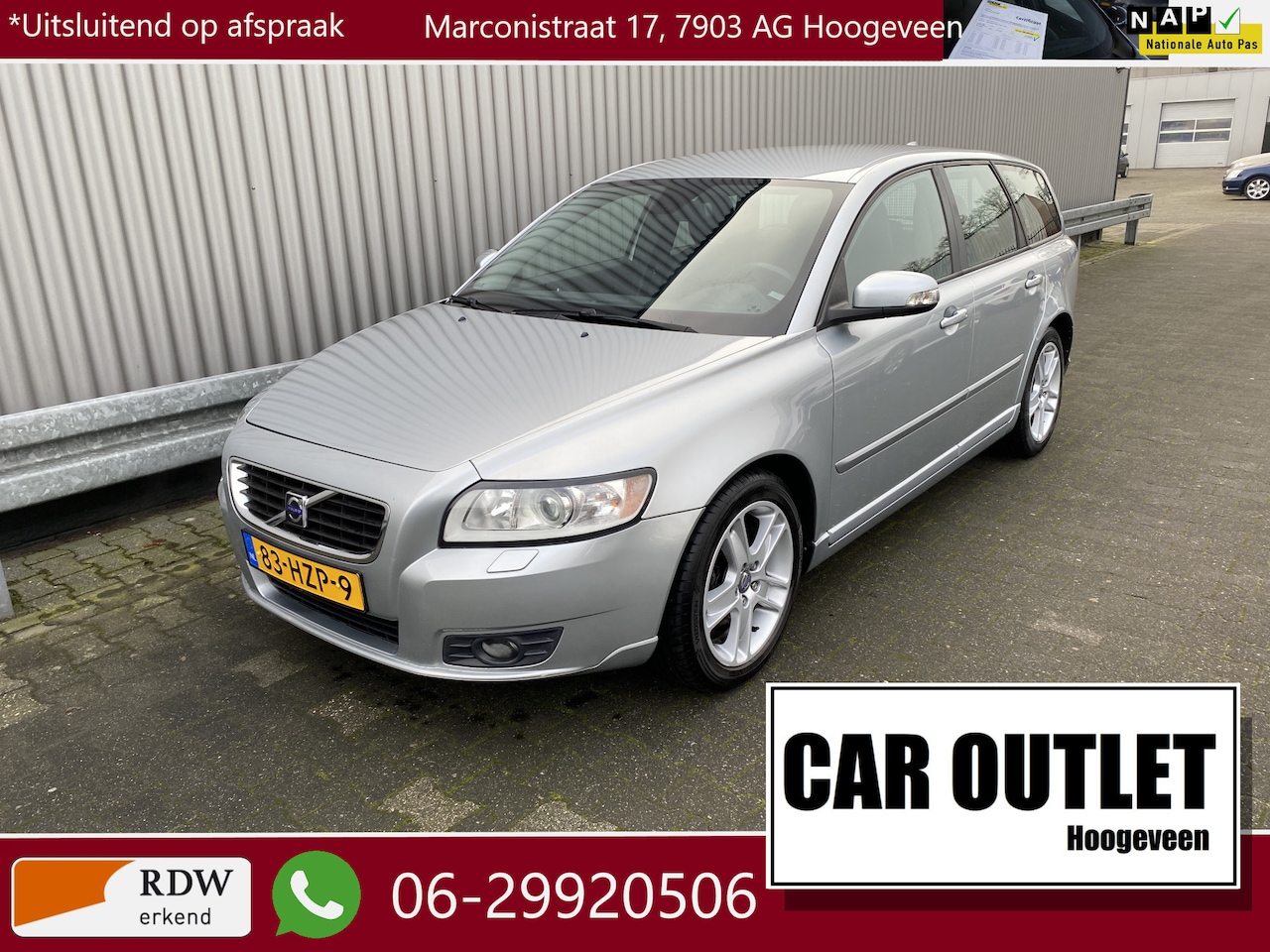 Volvo V50 - 1.8 Edition II Leer, A/C, CC, PDC, LM, Trekh, – Inruil Mogelijk – - AutoWereld.nl