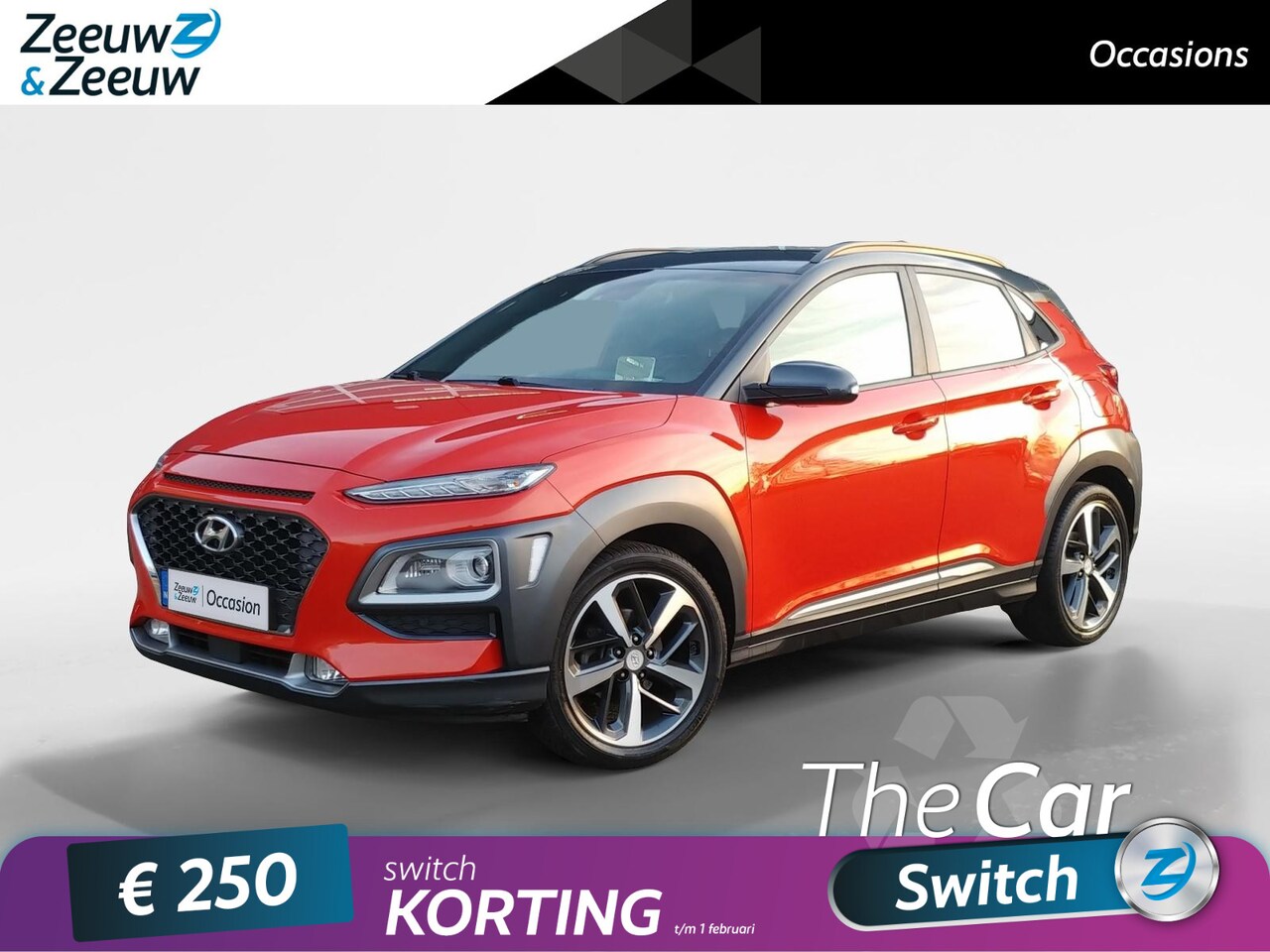 Hyundai Kona - 1.0T Premium | Leder | Trekhaak | Two-tone | - AutoWereld.nl