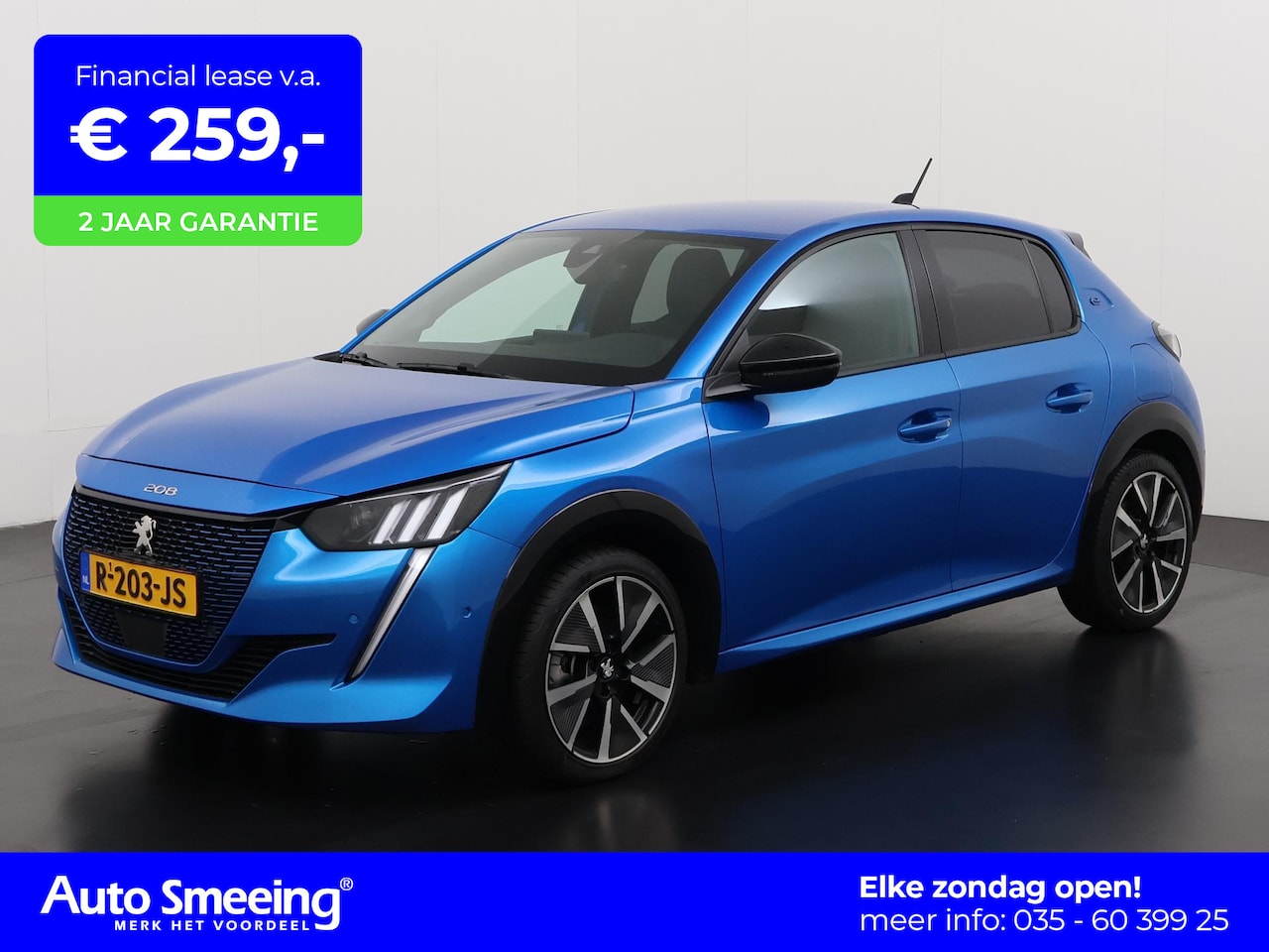 Peugeot e-208 - EV GT 50 kWh 3 Fase | LED | Carplay | Blind spot | Zondag open! - AutoWereld.nl