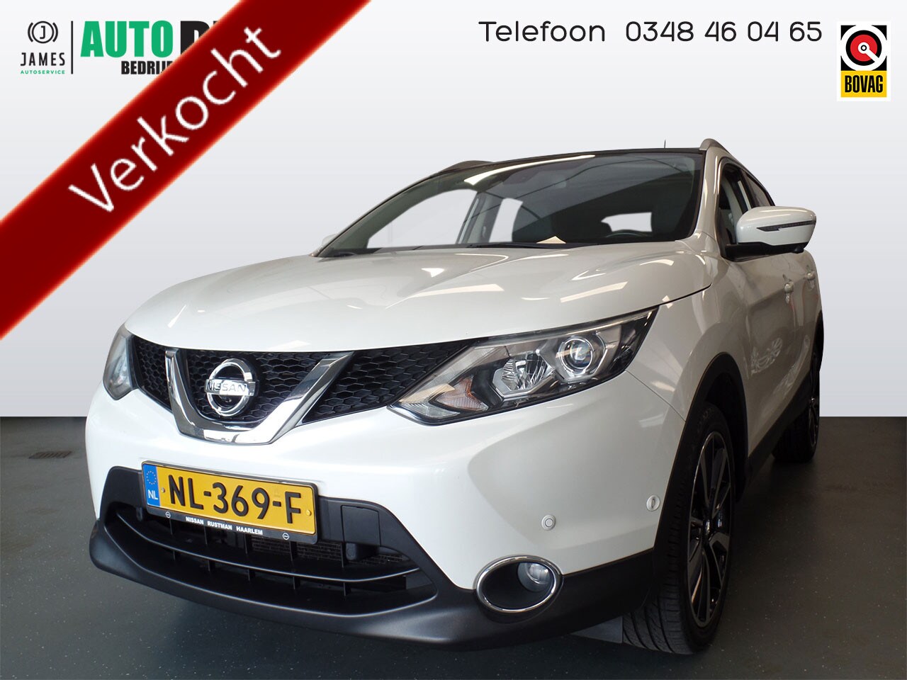 Nissan Qashqai - 1.2 Tekna Navigatie, Clima controle, Panodak, Ledere bekleding, Lm velgen 17, Achteruitrij - AutoWereld.nl