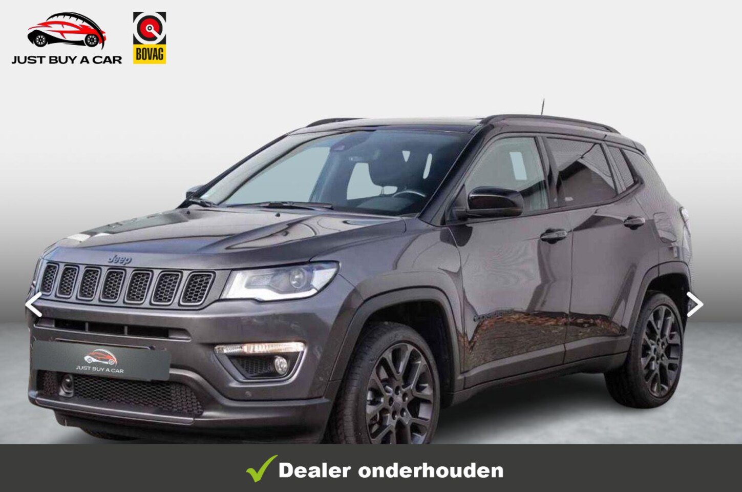 Jeep Compass - 4xe 240 Plug-in Hybrid Electric S Panorama dak / 4x4 (vierwielaandrijving) / Apple CarPlay - AutoWereld.nl