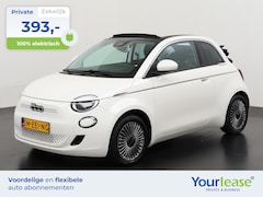 Fiat 500e - Cabrio 42 kWh | All-in 393, - Private Lease | Zondag Open