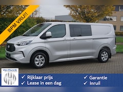 Ford Transit Custom - 300L 170PK DC Limited AUT BPM VRIJ Navi, ACC, 360° Cam, 16" LM, Elek. Schuifdeur NR. 543