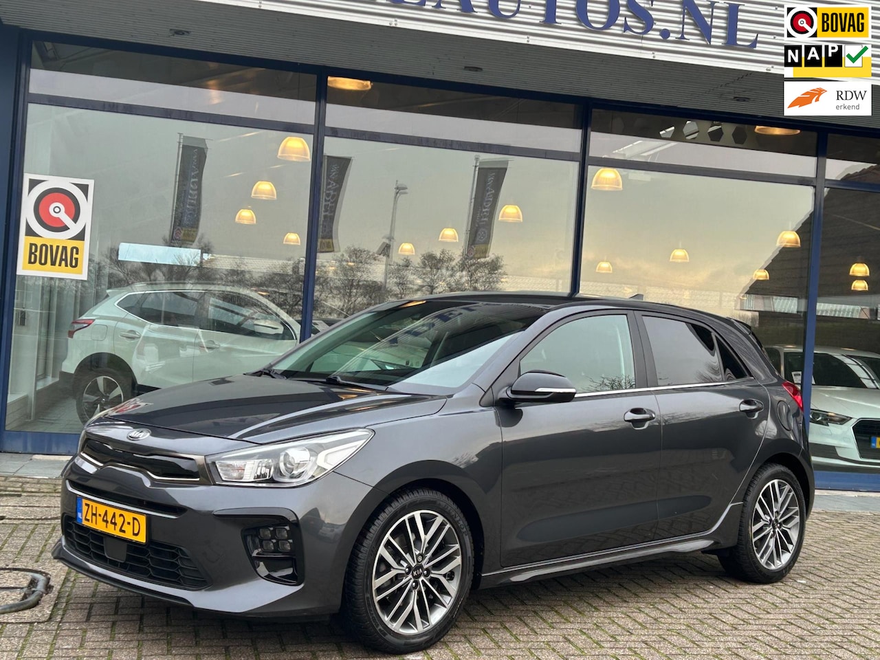 Kia Rio - 1.0 TGDI GT-Line Navi Clima Cruise Lane-Assist Camera Park.Sens NAP NL-Auto Volledig Deale - AutoWereld.nl