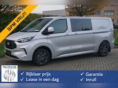 Ford Transit Custom - 320L 170PK DC Limited AUT BPM VRIJ Navi, ACC, Trekhaak, 360° Cam, 17" LM, 2x Schuifdeur NR