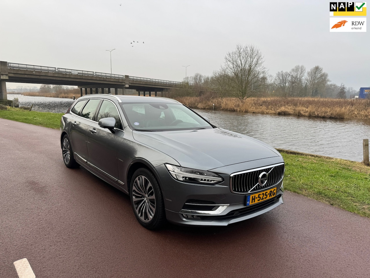 Volvo V90 - 2.0 T4 Inscription|1e eig.|Pano|Luxe| - AutoWereld.nl