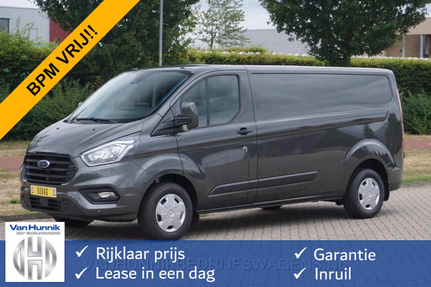 Ford Transit Custom - 300L 130PK Trend BPM VRIJ!! Airco, Cruise, Navi, Trekhaak!! NR. 134 - AutoWereld.nl