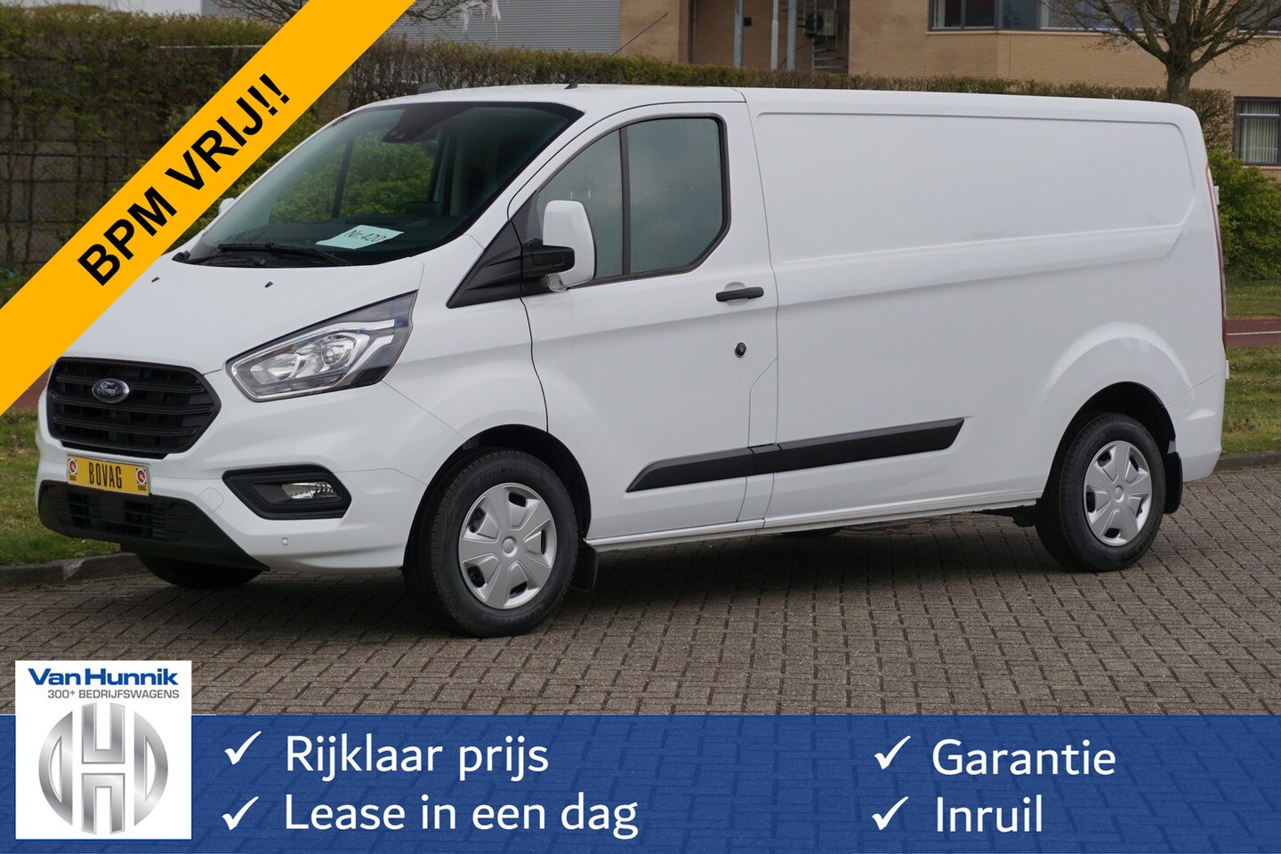 Ford Transit Custom - 300L 130 PK Trend BPM VRIJ!! Airco, Cruise, PDC, Navi!! NR. 320 - AutoWereld.nl