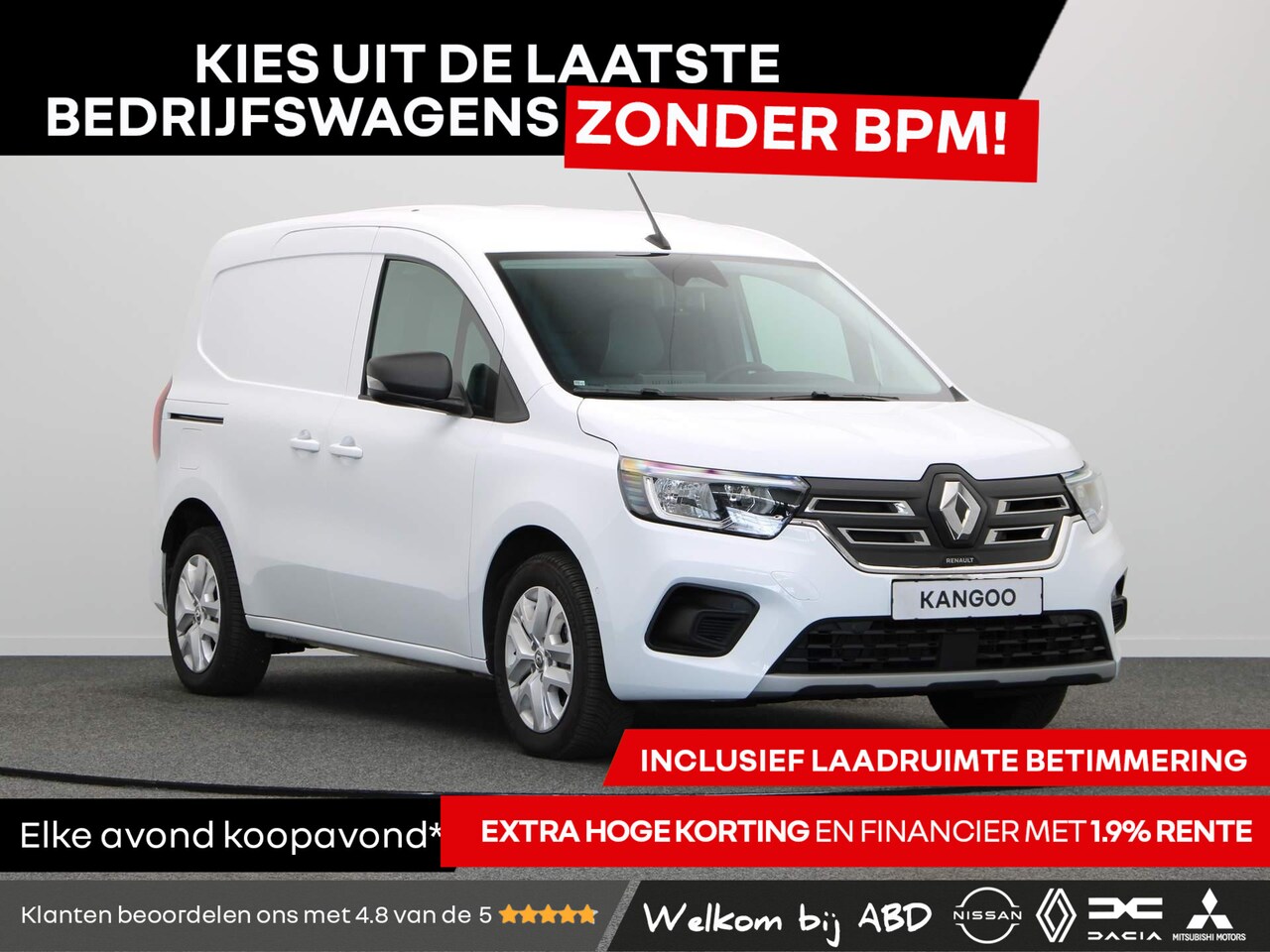 Renault Kangoo E-Tech - Extra 22 kW 44 kWh | Hoge korting | Lage rente | Direct rijden | Vol opties | - AutoWereld.nl