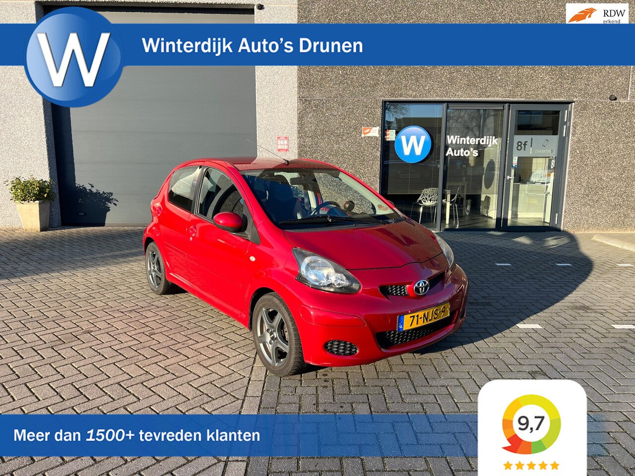 Toyota Aygo - 1.0-12V Aspiration Red 2eEigenaar! Airco! Leder! NAP! - AutoWereld.nl