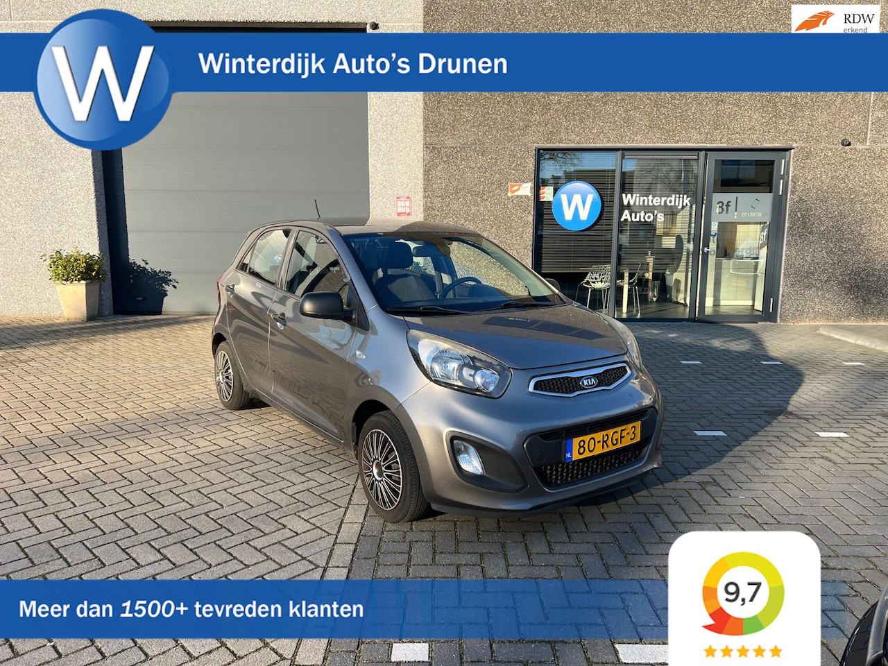 Kia Picanto - 1.0 CVVT Airco! 2eEigenaar! 5Drs! Nap! Apk11-25! - AutoWereld.nl