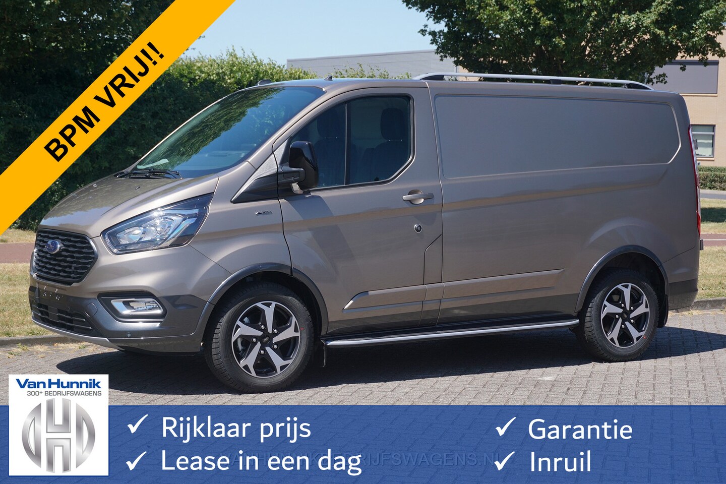 Ford Transit Custom - 300S Active 130PK BPM VRIJ!! Airco, Cruise, Apple CP / Android Auto, 17" LM Velg!! NR. 339 - AutoWereld.nl